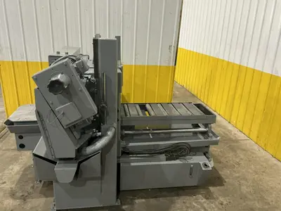 12" X 12" HYD-MECH MODEL #H-12A AUTOMATIC FEED HORIZONTAL SAW PLC-100 CONTROLS & NESTING: STOCK #23723