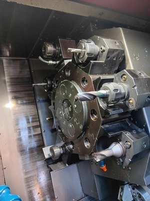 GILDEMEISTER Twin Spindle Twin Turret CNC Sliding Head Lathe, in very good used condition