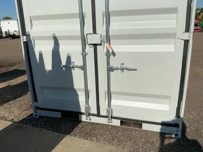 New 12’ Job Site Storage Container, 12’x87-1/2”x98-1/2” tall overall, Swing Doors on One End with 7’...