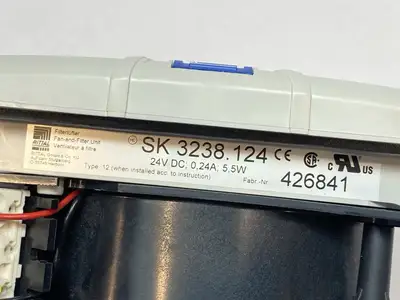 USED RITTAL AXIAL FAN AND FILTER UNIT 0.24A 24VDC 5.5W