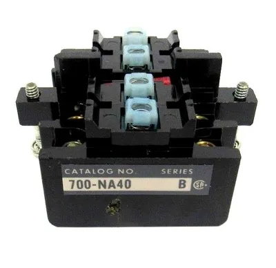 NEW LOT OF 2 ALLEN BRADLEY 700-NA40 CONTACT BLOCK SERIES B 700NA40