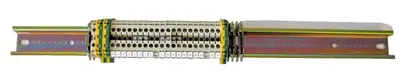 Siemens DIN Rail Terminal Strip Block with Ground and 18” Mounting Rail