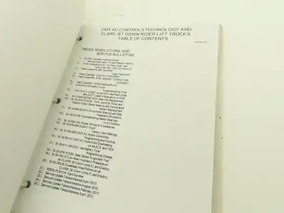 Clark Electric Forklift Service Manual TMX 12-25, EPX 16-20s, ECX20-32, EPX20-30