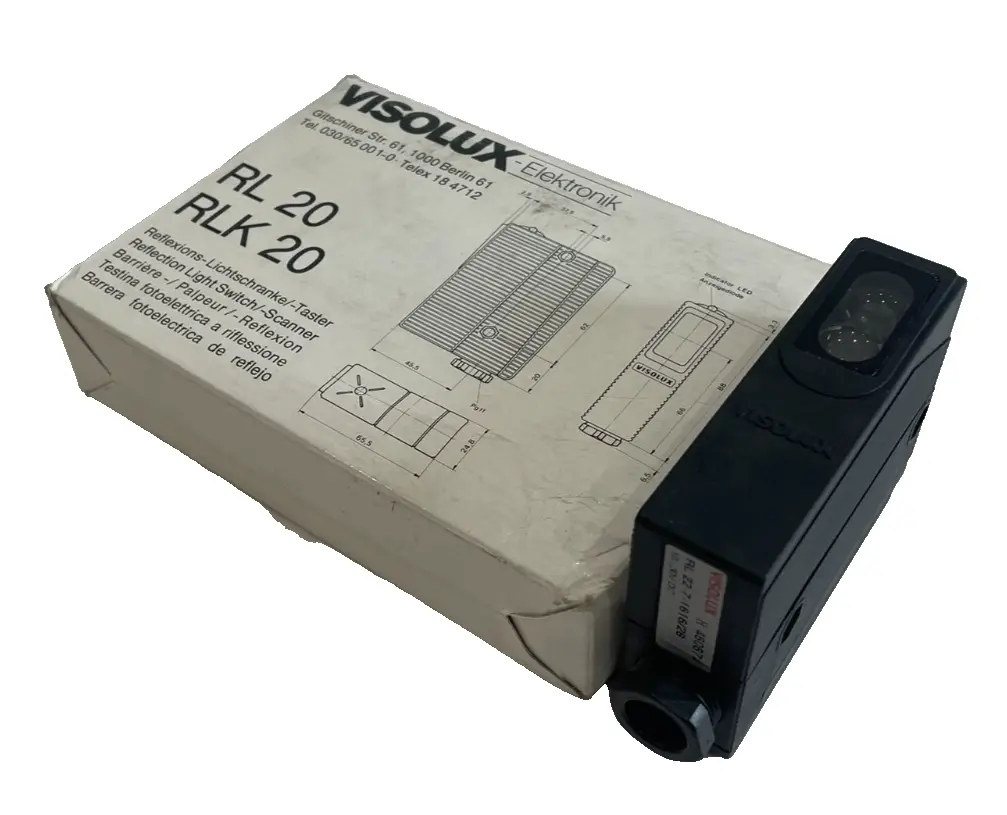NEW VISOLUX RL 22-7-1616/28 PHOTO ELECTRIC SENOR 10-30VDC RL 227161628
