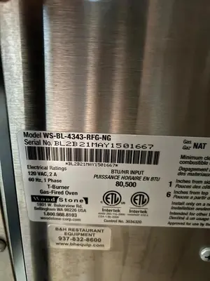 USED WOODSTONE WS-BL4343-RFG-NG