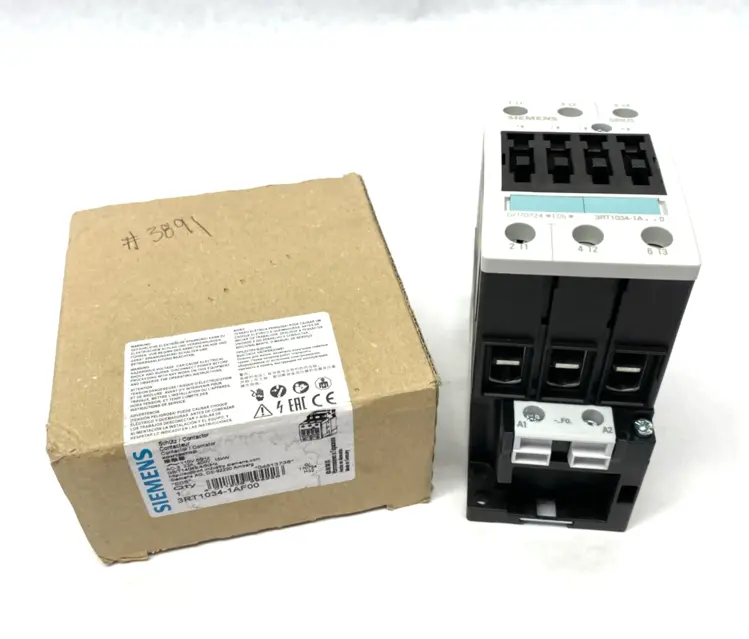 New | in-Stock Siemens SIRIUS Power Contactor AC-3 15 KW/400V AC PLC Contactors Michigan US | Maverick Industrial Sales #1397471