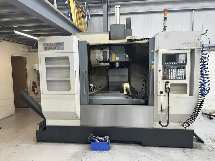 Dugard 1000E Vertical Machining Centre – Fanuc Oi‑MD Control with Nikken 4th Axis