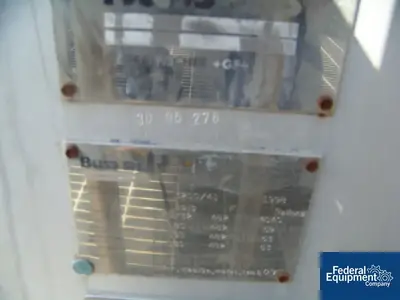 USED Buss ChemTech 320 Sq Ft Buss SMS Thin Film Evaporator, 316L S/S, 32/180#