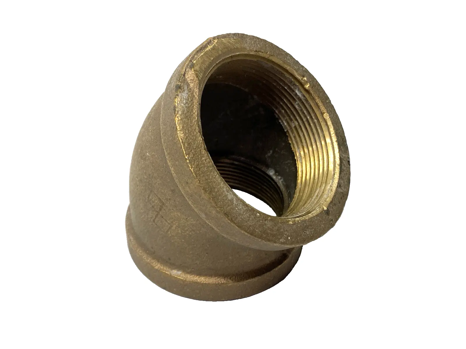 45 Degree 2-1/4" NPT Brass Elbow - New Other