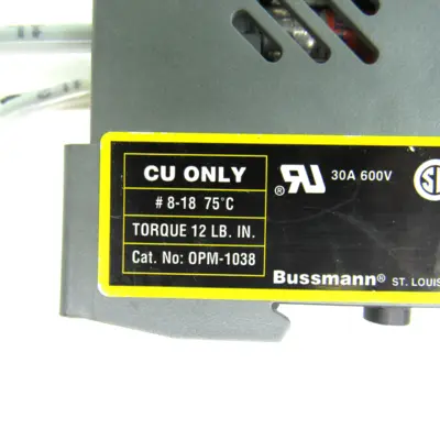 USED COOPER BUSSMANN OPM-1038C