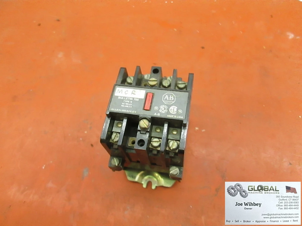 Allen Bradley 700N400A1 Industrial AC Relay, Type N, 10A 120v
