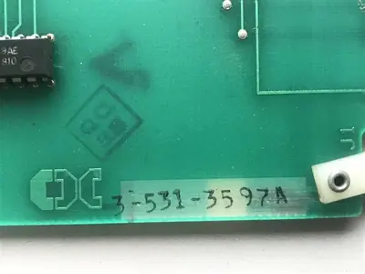 USED CINCINATTI MILACRON BOARD 3-531-3597A, QC REV-A