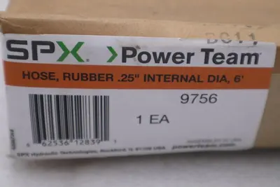 1/4" X 6' SPX POWER TEAM 9754 HYDRAULIC HOSE NEW IN BOX STOCK GF-213A
