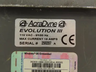 Acradyne Evolution Torque Wrench Controller DSP 1.12 EEPROM B0EC