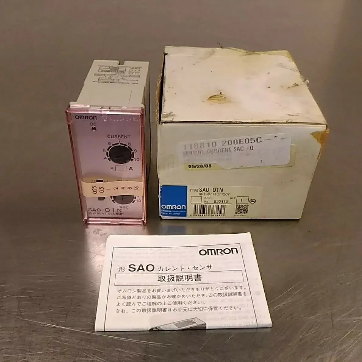 OMRON SAO-Q1N CURRENT SENSOR AC100/110/120V 5D