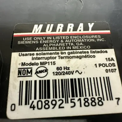 Used MURRAY MP115 Circuit Breakers | Surplus Asset Holdings #1188985