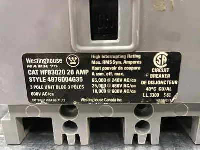 USED WESTINGHOUSE HFB3020