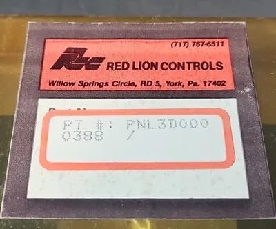 Red Lion PNL3D000 PANEL FOR LYNX SERIES W/KEYLOCK. Loc4E-29