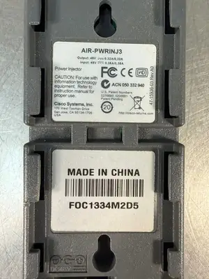 Cisco Aironet AIR-PWRINJ3 Pwr Injector In 48V .38A Out 48V .32A (5.4.2)