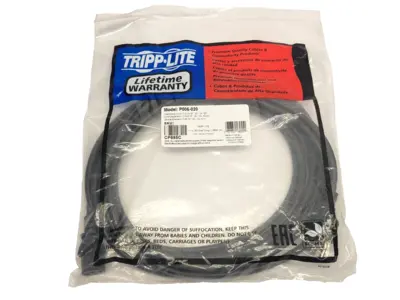 New | in-Stock Tripp Lite Desktop Computer AC Power Cable, NEMA 5-15P to C13, 10A, 20' Cable & Wire Michigan US | Maverick Industrial Sales #1390658