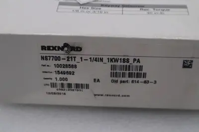 NEW OPEN BOX REXNORD NS7700-21T 1-1/4 IDL SPROCKET STOCK H1876