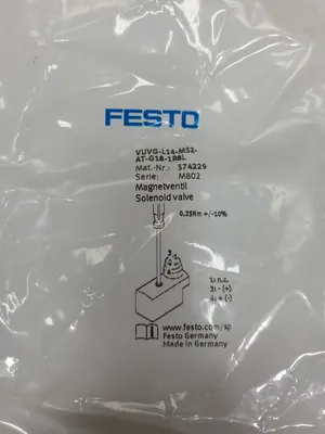 Festo VUVG-L14-M52-AT-G18-1R8L Solenoid Valve, 12/24 VDC. 6D-2