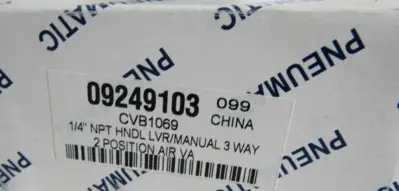 NEW NULINE 09249103 3 WAY 2 POSITION AIR VALVE LEVER 0-150PSI