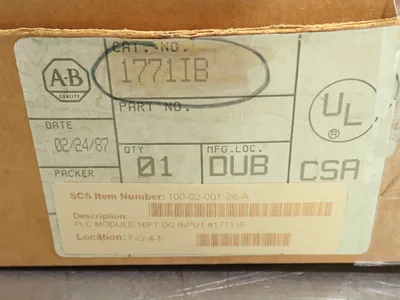 Used ALLEN BRADLEY 1771IB PLC Input & Output Ohio US | HGR 24 #879914