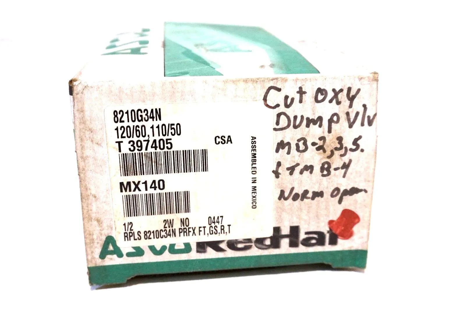 NEW ASCO 8210G34N SOLENOID VALVE 110/120 50/60