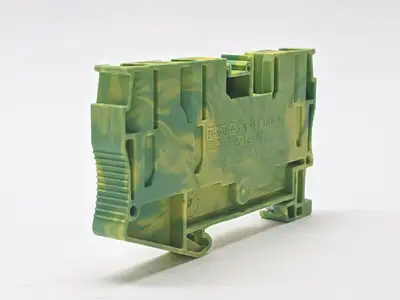 Typ PT 6-TWIN-PE | Phoenix Contact  Terminal Block Green Yellow LOT OF 4 - New