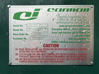 Carman Industries BF-30HFS7 Adjust-A-Flow Vibrating Feeder Shaker Table
