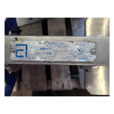Used 6" A-C Valve Inc. Stainless Steel Manual Knife Gate Valve