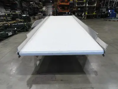 70"x 16' 9" Stainless Portable Incline Conveyor Mattop Belt Food Grade *No Drive