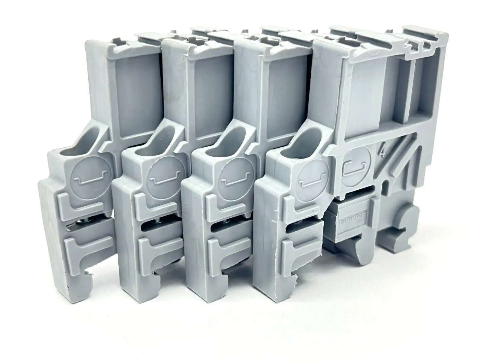 011483600 | Entrelec  Terminal Block End Stop LOT OF 4 - Used