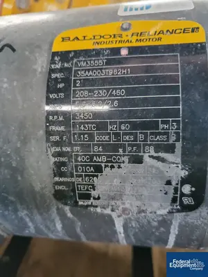 USED Kontro 1" x 1" Kontro Centrifugal Pump, S/S, 2 HP