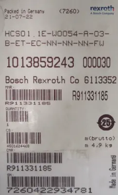 NEW REXROTH R911331185 SERVO DRIVE HCS01.1E-W0054-A-03-B-ET-EC-NN-NN-NN-FW