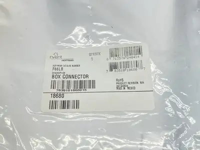 New | in-Stock Hoffman Box Connector Lay-in 6.00 x 6.00" Gray Steel 18680 Electrical Boxes Michigan US | Maverick Industrial Sales #1402286