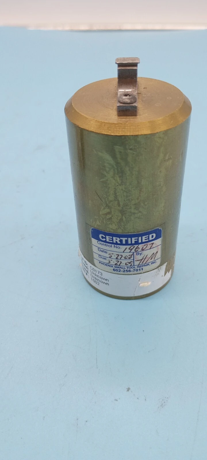 (LOT OF 7) BRASS TEST SET ACCESSORIES  1.5 LB EACH