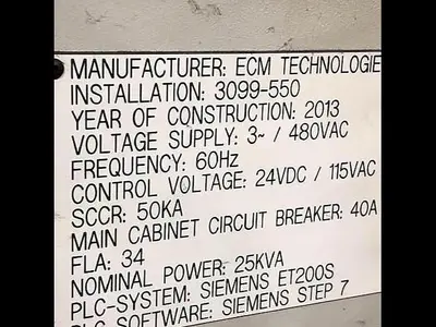 Used 2013 ECM TECHNOLOGIES VACUUM CARBURIZING FURNACE Furnaces | Harbor Machinery Inc. #1283335