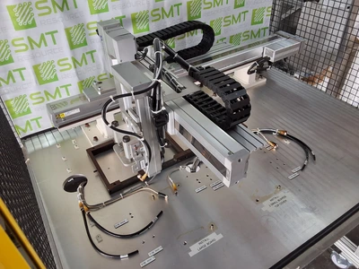 IAI RCS2-SS8R ROBOTIC SCREW DRIVING STATION WITH CAGE