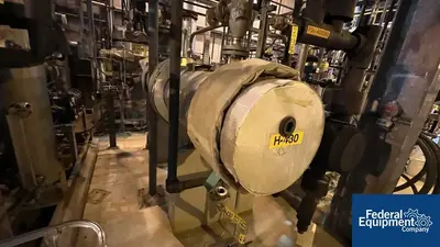 USED GEA 6.3 Sq Meter / 67 Sq Ft GEA Canzler Thin Film Evaporator, 904L S/S, 3.2/16 Bar