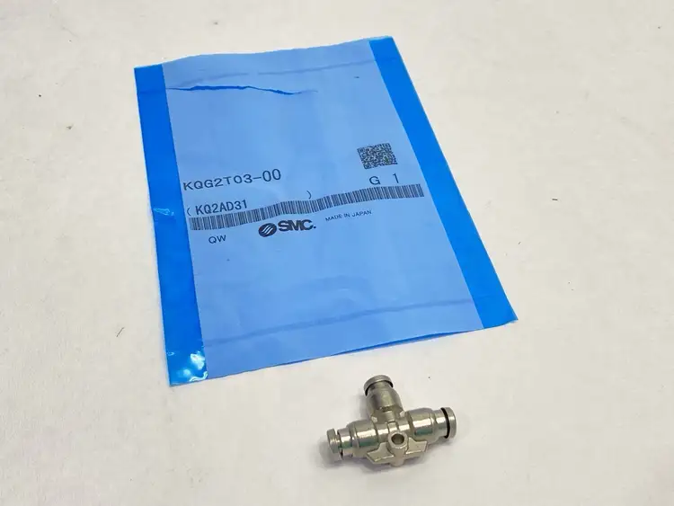 Used SMC KQC UNION TEE FITTING STAINLESS STEEL 5/32" OD Valves/Fittings | Maverick Industrial Sales #1100310