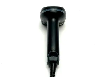 USED KEYENCE REV. E HANDHELD CODE READER STANDARD, WIRED W/ HR-1C3RC CABLE