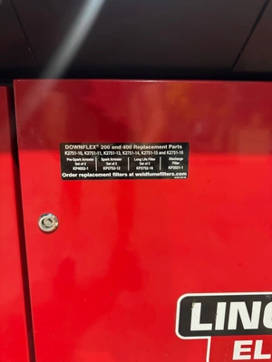 LINCOLN ELECTRIC DOWNFLEX 200-M Fume Extractors | K.B. Industries LLC (13)