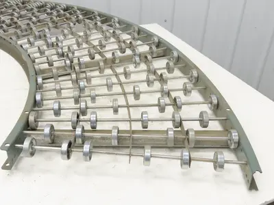 Hytrol 24"x 90 Deg Skatewheel Conveyor Section 22"BF Steel Gravity Roller
