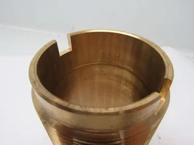 Brass Bushing 3.358" I.D. X 4.053" O.D. X 6-1/4" O.A.L. 8 TPI