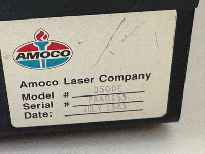 Amoco Laser Corporation D500E Laser Syetem