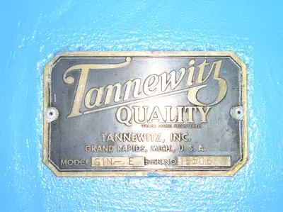 36" Tannewitz Model G1NE Vertical Band Saw; Extended Height; S/N 15506