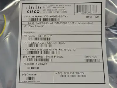 NEW CISCO WS-X6748-GE-TX