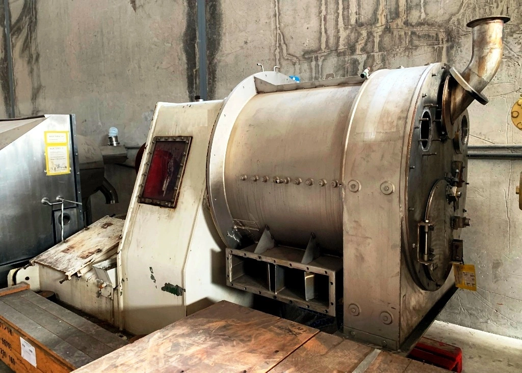 Krauss-Maffei SZ 92 2-stage pusher centrifuge, 316SS.